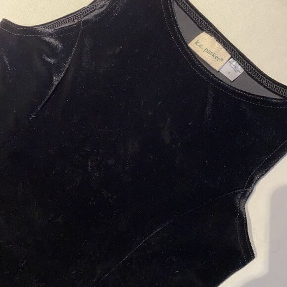 k.c. parker Black Formal Dress Sleeveless Sz 8 - Picture 4 of 6